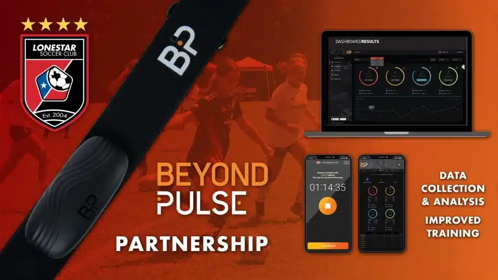 Lonestar Soccer Club partners with Beyond Pulse for enhanced training and data analysis.