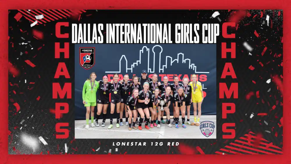 Girls soccer team Lonestar 12G Red wins at Dallas International Girls Cup