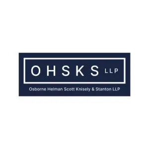 OHSKS LLP logo in a dark blue rectangle with full firm name underneath