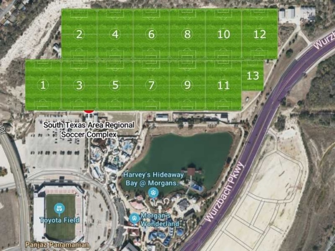 Scsa Field Map South Texas Area Regional Soccer Complex (STAR) - Lonestar Soccer Club