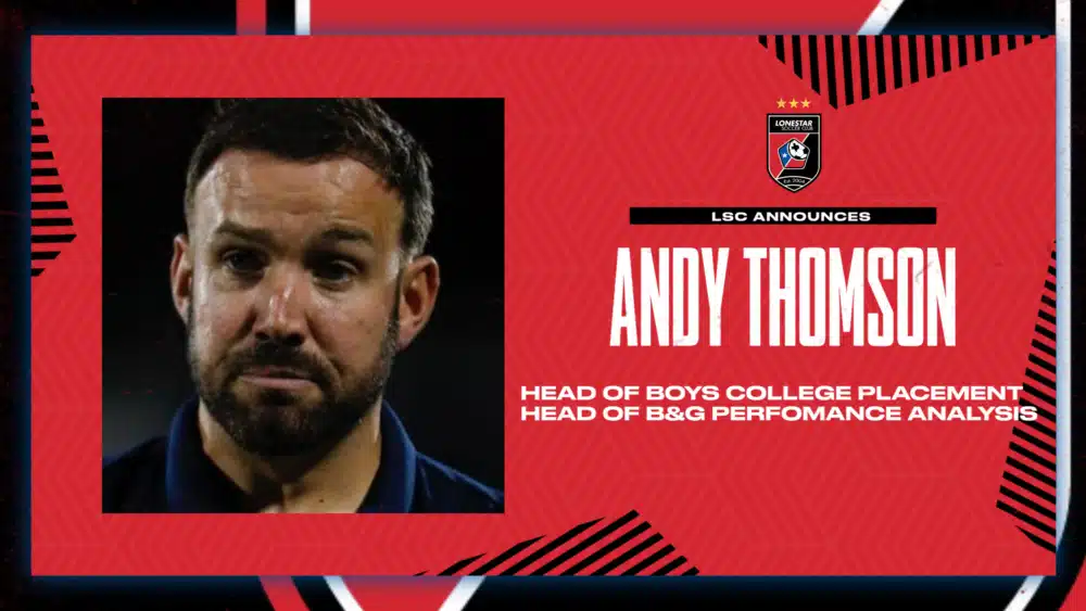 Andy Thomson appointed head of boys college placement and performance analysis at LSC
